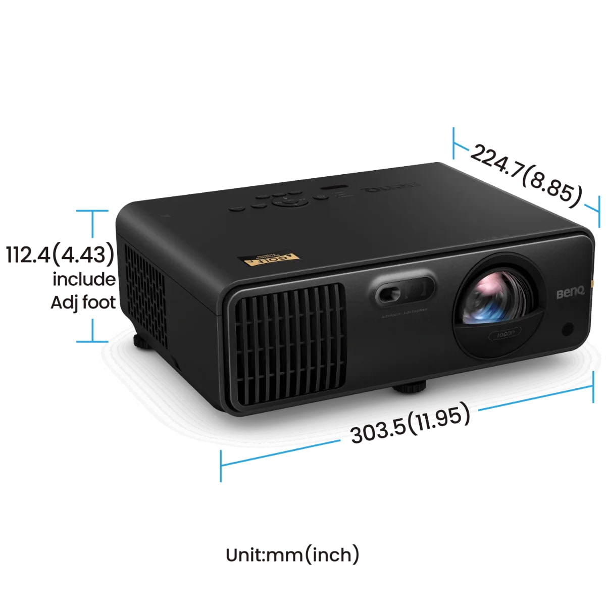 BenQ AH700ST 4000lms 1080p Short Throw Laser Golf Simulator Projector