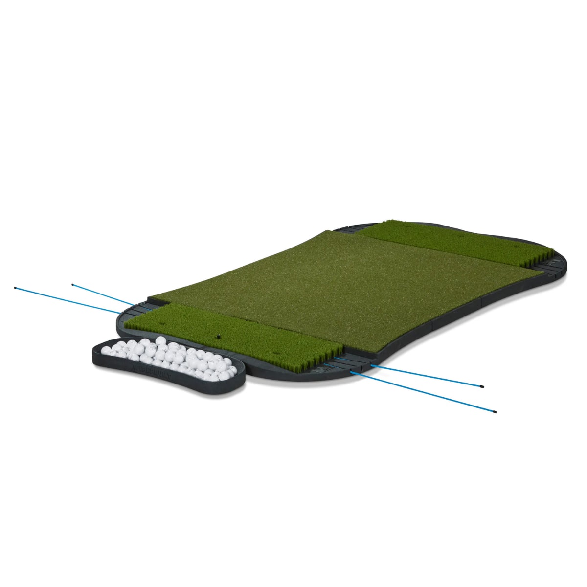 Fiberbuilt Grass Series Hourglass Pro Studio Golf Mat - Double Hitting
