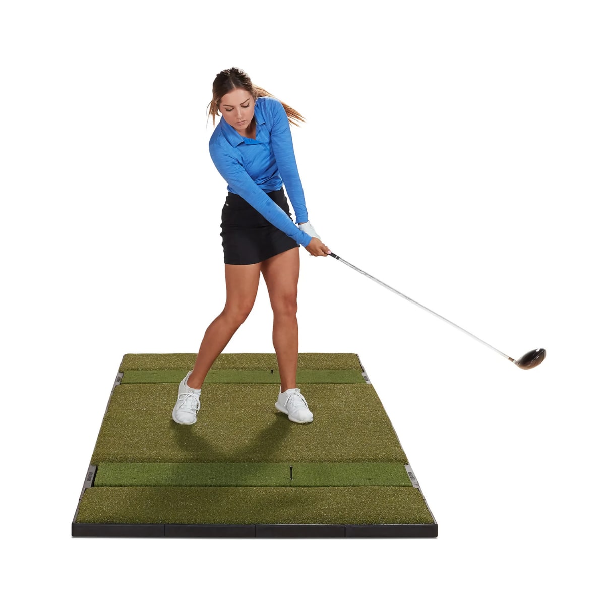 Fiberbuilt Grass Series 10'x4' Studio Golf Mat - Double Hitting