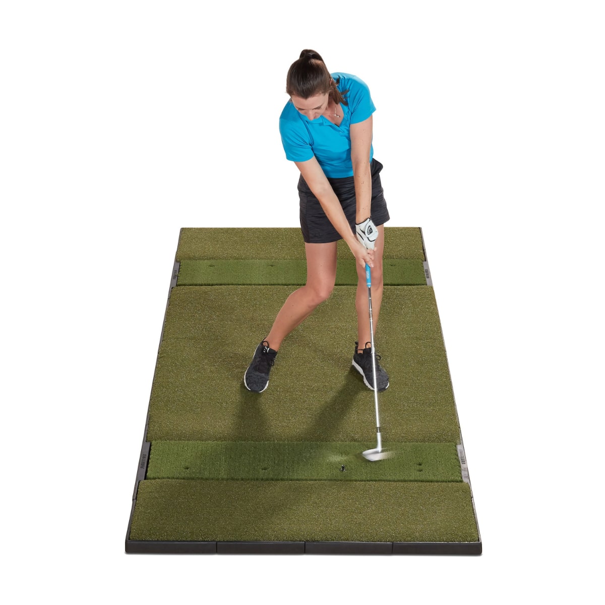 Fiberbuilt Grass Series 10'x4' Studio Golf Mat - Double Hitting