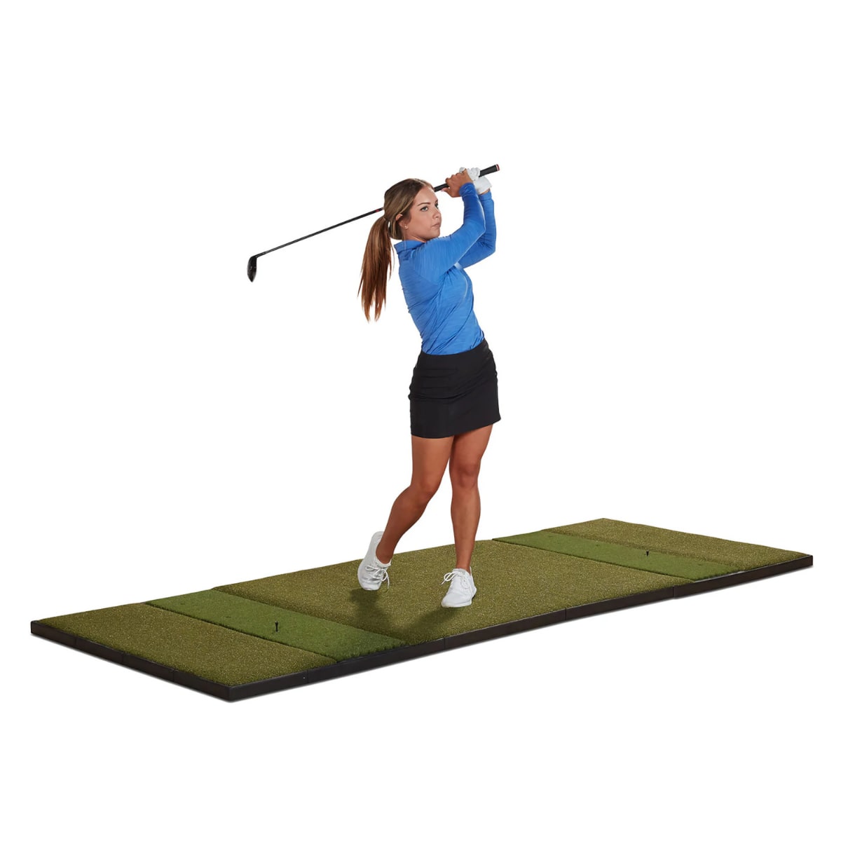 Fiberbuilt Grass Series 10'x4' Studio Golf Mat - Double Hitting