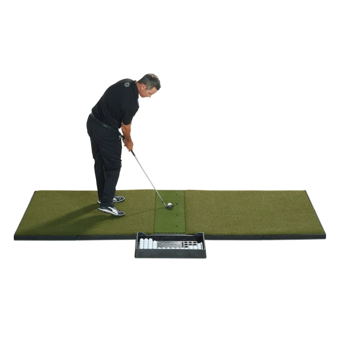 Fiberbuilt Grass Series 9'x4' Studio Golf Mat - Center Hitting