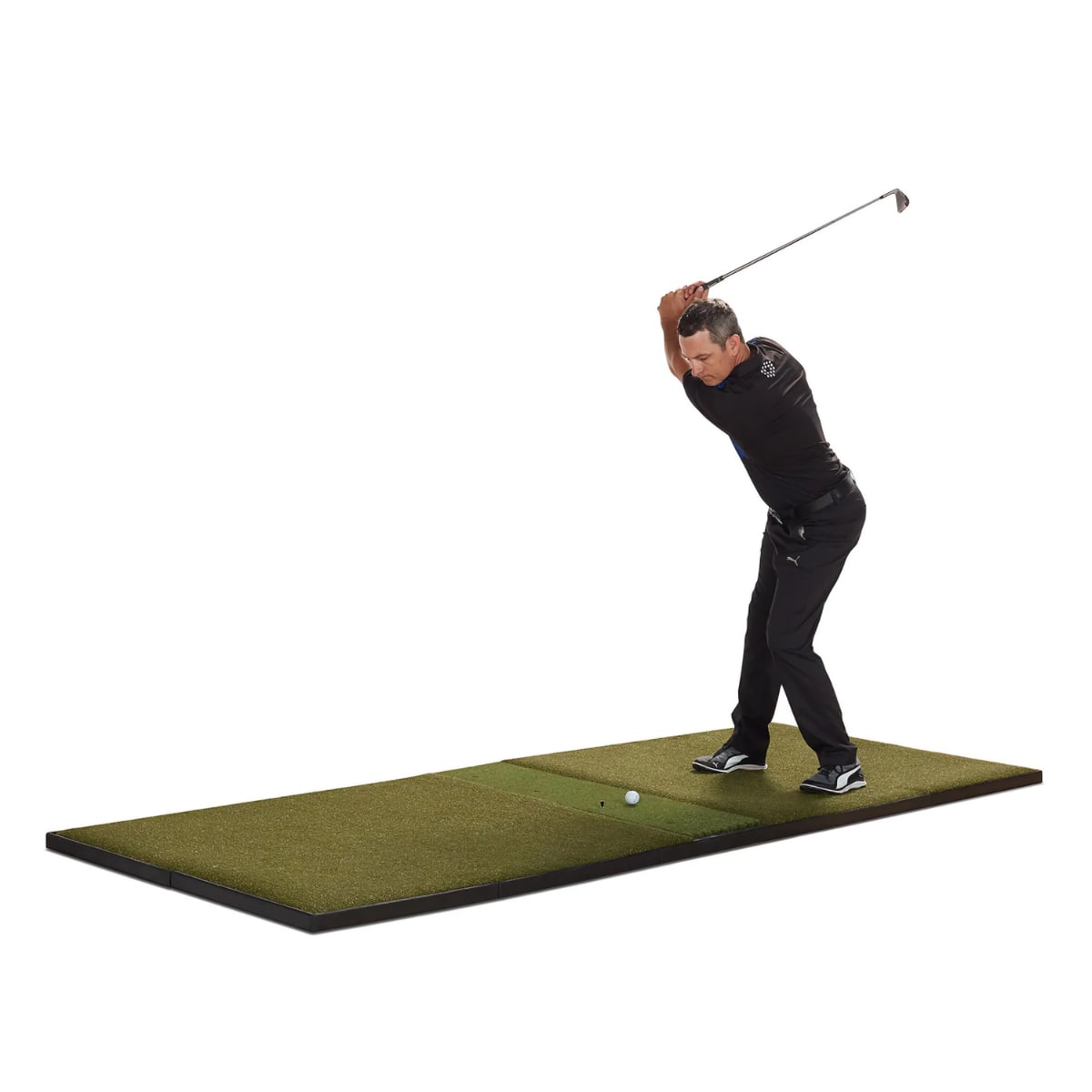 Fiberbuilt Grass Series 9'x4' Studio Golf Mat - Center Hitting
