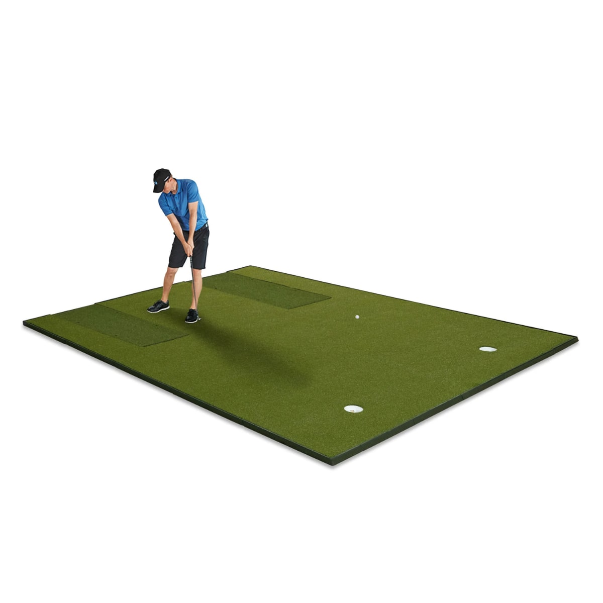 Fiberbuilt Player Preferred Combo Golf Mat – Double Hitting