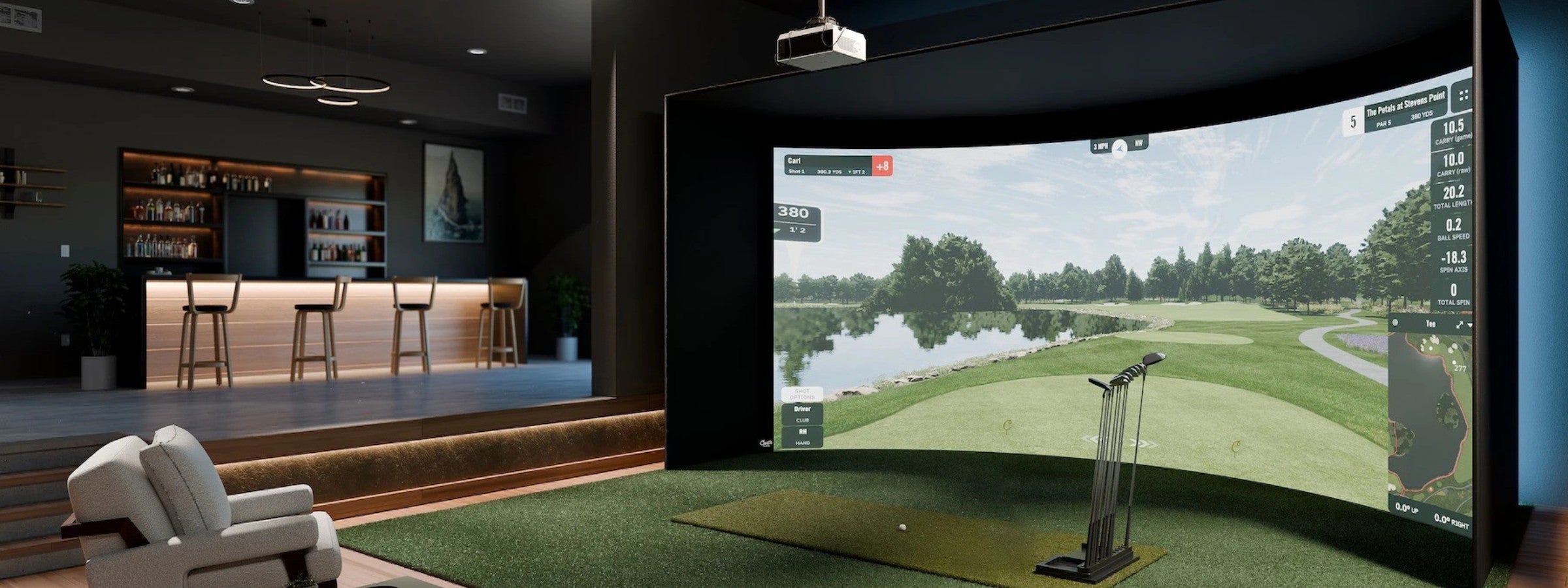 golf simulator enclosures