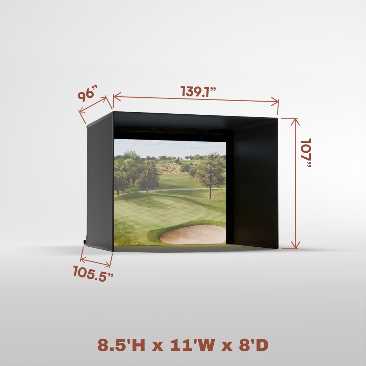 Carl's Place Pro Golf Simulator Enclosure Kit