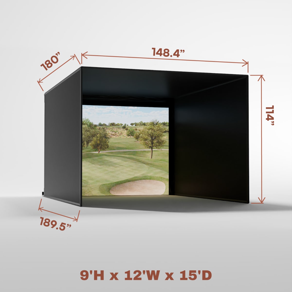 Carl's Place Pro Golf Simulator Enclosure Kit