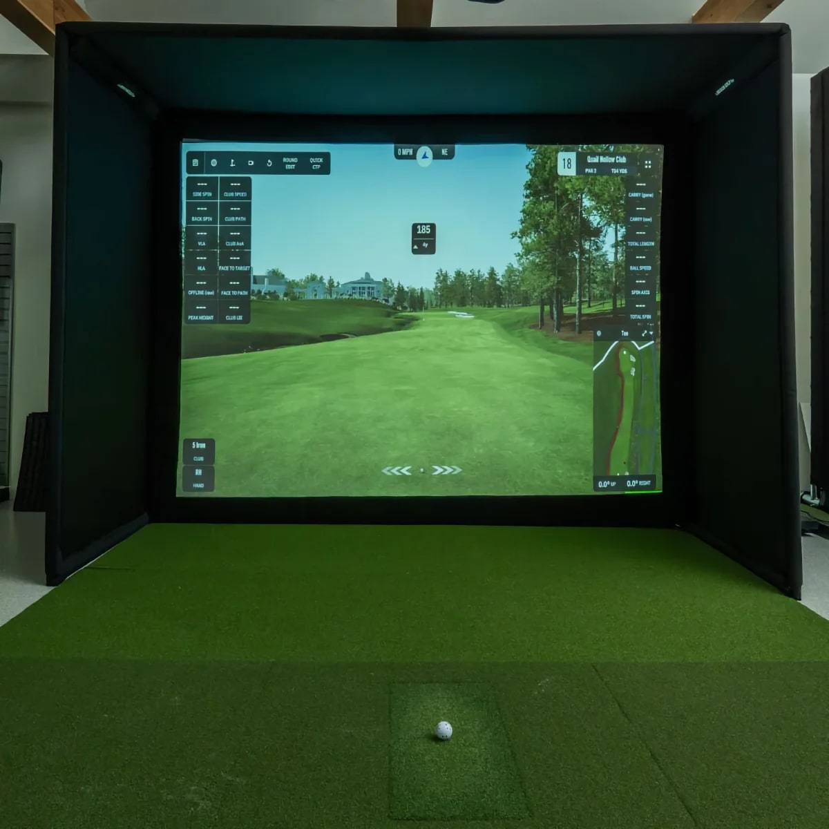 SIGPRO Premier Gray Golf Simulator Impact Screen