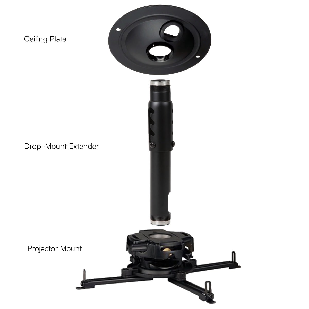 Drop-Mount Ceiling Projector Mounting Kit