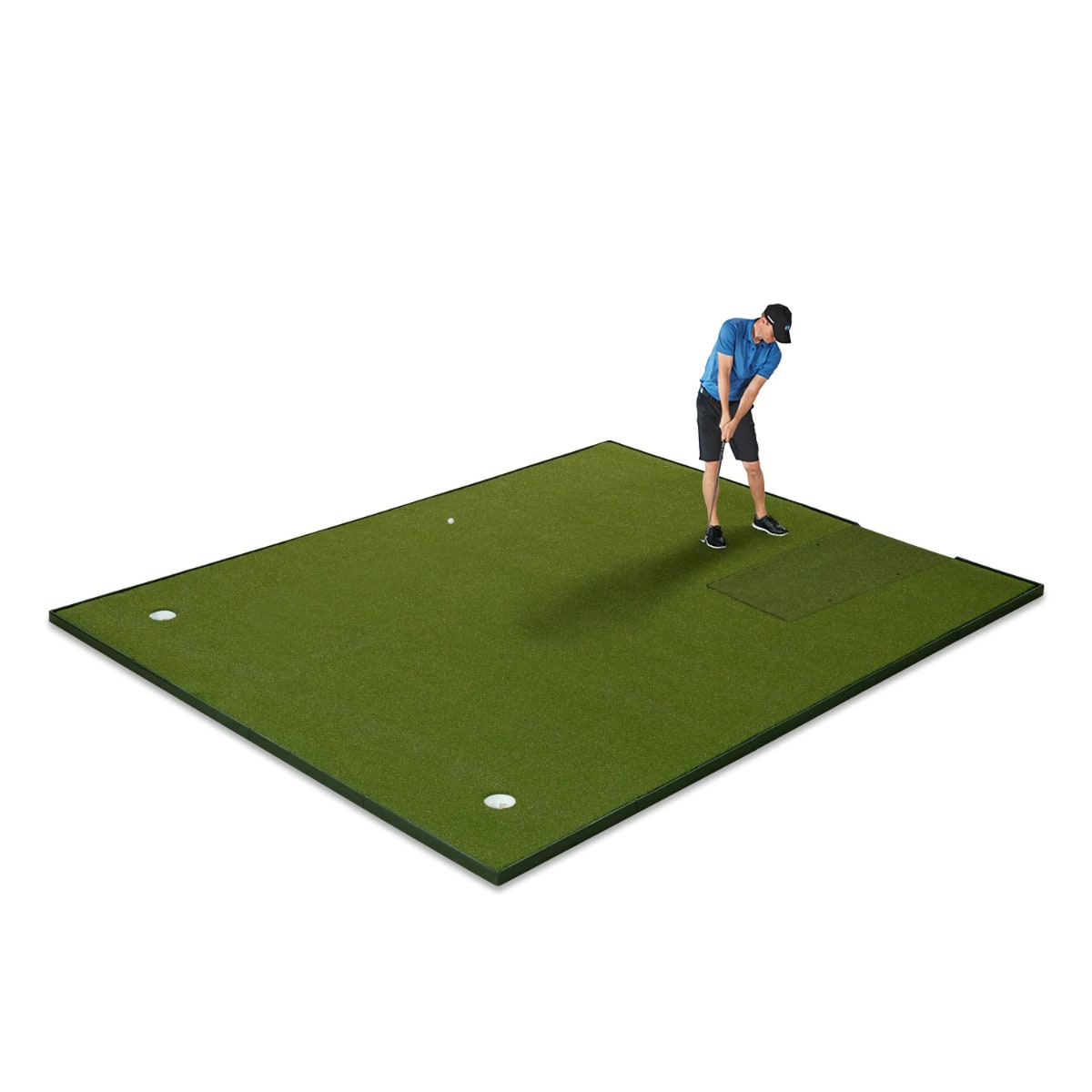 Fiberbuilt Player Preferred 8'x10' Combo Golf Mat – Single Hitting