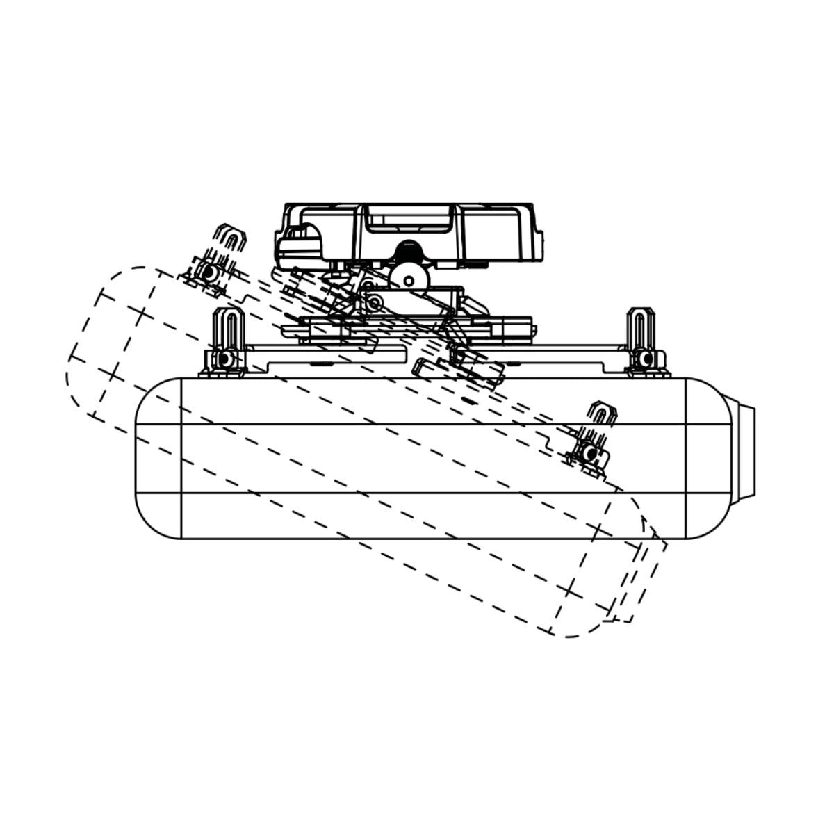 Flush-Mount Ceiling Projector Mount