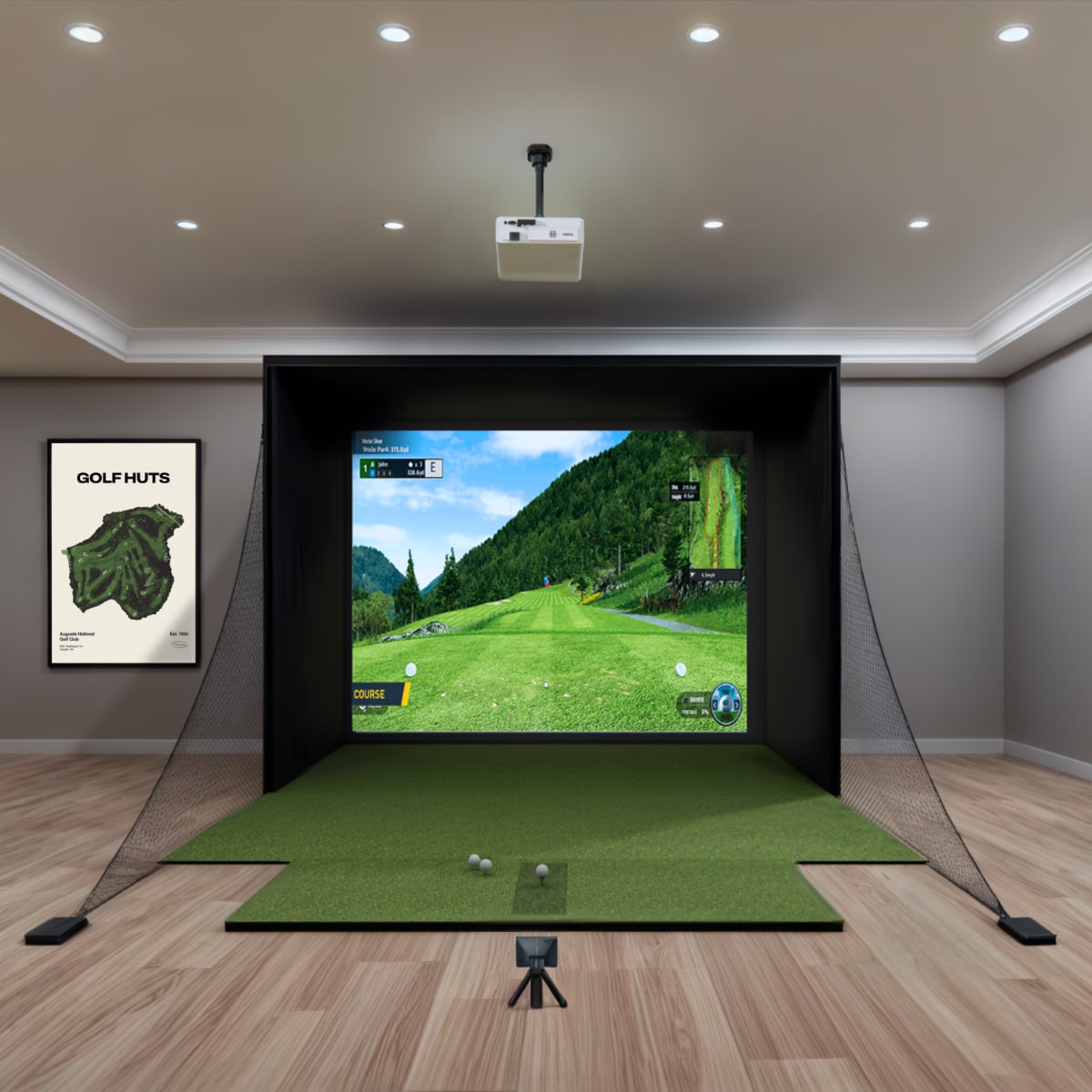 Garmin Approach R10 4K Golf Simulator Package