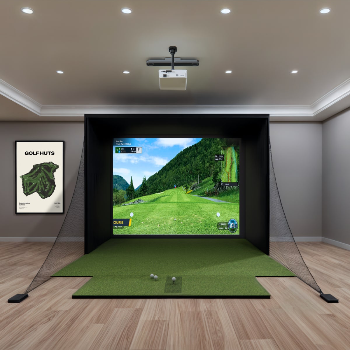 GolfJoy GSV Max 4K Golf Simulator Package