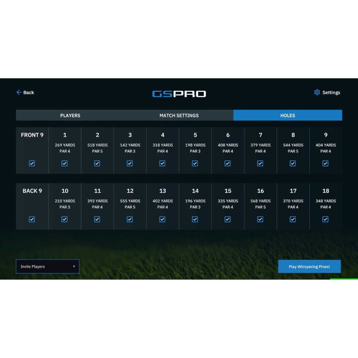 GSPro Golf Simulation Software