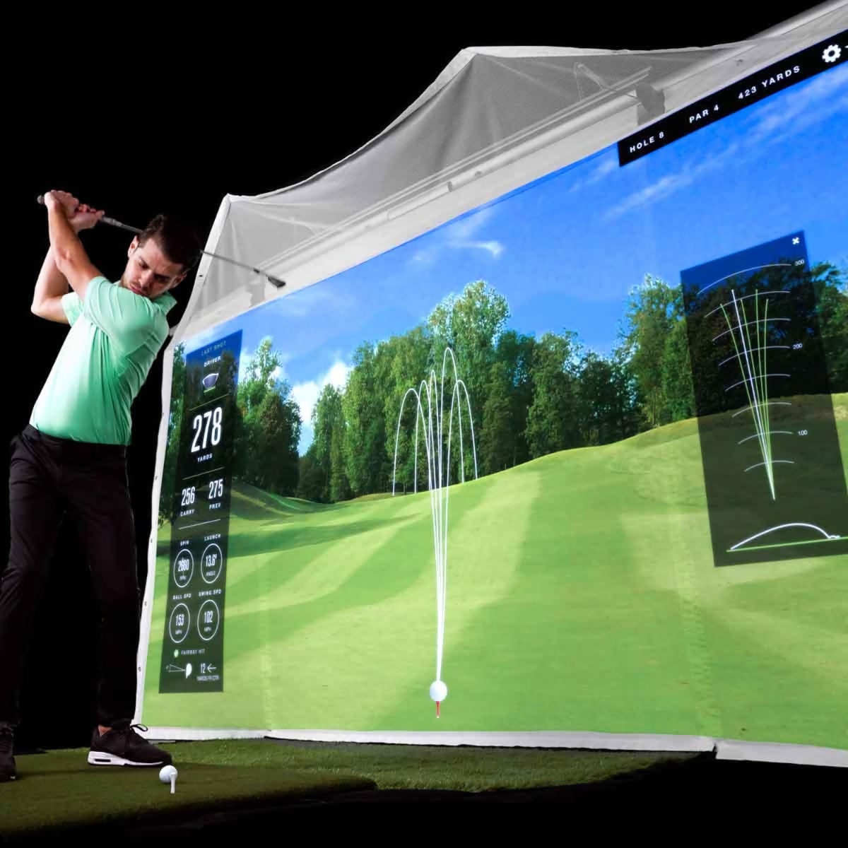 HomeCourse ProScreen 180 Retractable Golf Enclosure