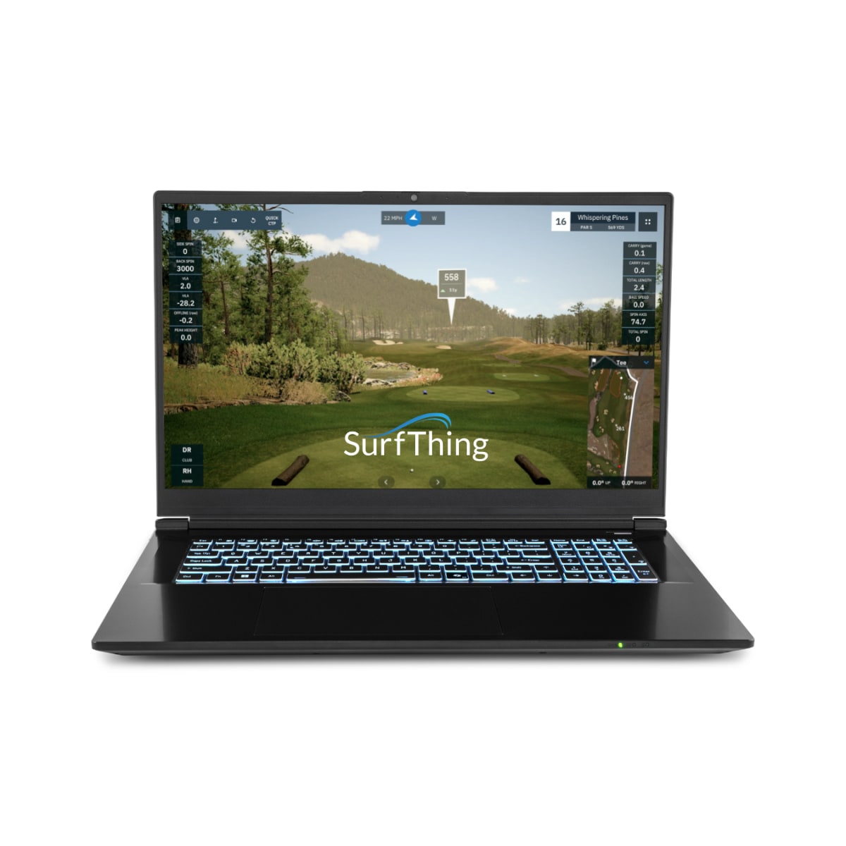 SurfThing M3H Golf Simulator Laptop